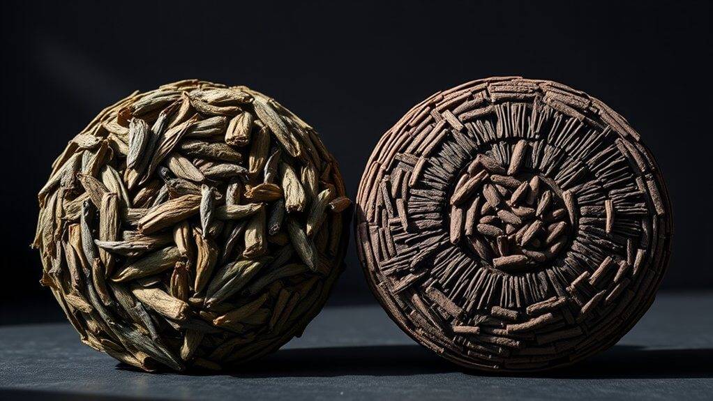 raw versus ripe characteristics