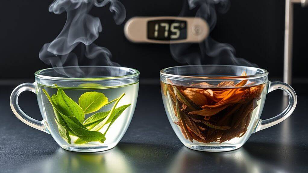 types and temperatures of tea