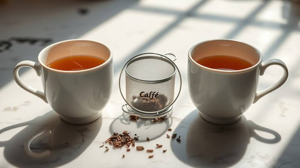 caf tea flavor differences