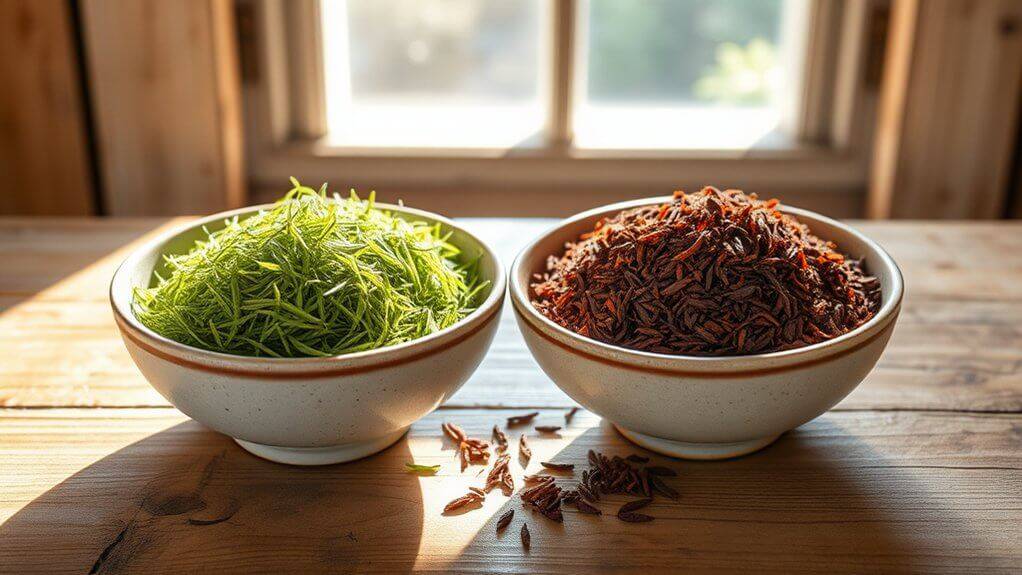 processing differences in rooibos