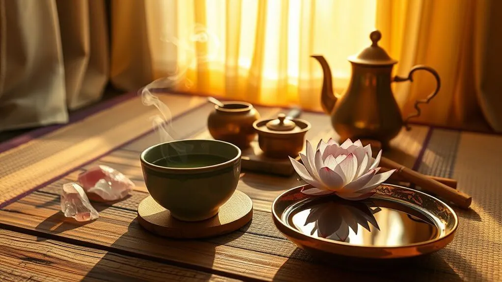 tea enhances morning meditation
