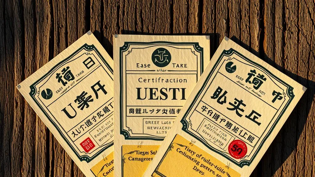 tea label symbol meanings